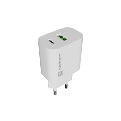 Natec Ribera USB Charger 1X USB-A + 1X USB-C 20W
