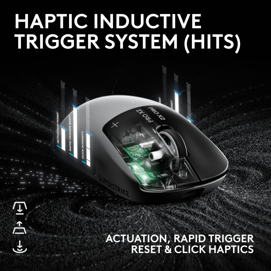 Logitech G PRO X2 Superstrike langaton pelihiiri – 4