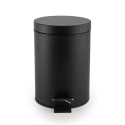 Beldray LA038098BPEU7 3 Litre Soft-Close Round Pedal Bin, Black