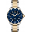 Emporio Armani World Explorer Solar Chronograph AR11738 Silver Blue 42mm Emporio Armani World Explorer Solar Chronograph AR11738 Silver Blue 42mm
