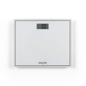 Salter 9207 WHCFEU12 Compact Glass Electronic Bathroom Scale, White