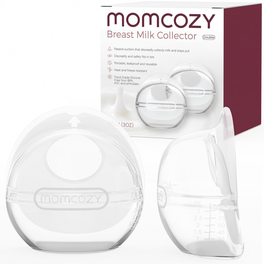 MOMCOZY BC003 90ML REUSABLE MILK COLLECTOR FOR BREASTMILK-DOUBLE