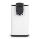 Beldray LA036690WHTPEU7 Slimline D-Shaped Pedal Bin 5-Litre, White