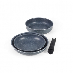 Russell Hobbs RH03297 Nightfall Stone 4-Piece Smart Clip Pan Set