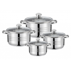 4 vazonų rinkinys: 14/16/18/22 cm – 1,2/1,8/2,5/4,5 l, 47009, 44