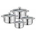 4 vazonų rinkinys: 14/16/18/22 cm – 1,2/1,8/2,5/4,5 l, 47009, 44