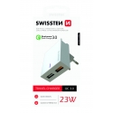 Swissten Premium Зарядное устройство 2X USB QC3.0 23W Swissten Premium Зарядное устройство 2X USB QC3.0 23W