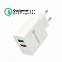 Swissten Travel Charger Qualcomm 3.0 Quick Charge + Smart IC with 2x USB 30W Power Swissten Travel Charger Qualcomm 3.0 Quick Charge + Smart IC with 2x USB 30W Power
