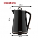 Elektriline veekeetja, roostevaba teras, must, 1,7 l, 2200 W, KB Elektriline veekeetja, roostevaba teras, must, 1,7 l, 2200 W, KB