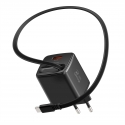 Swissten SlideCHARGE GaN Зарядное устройство 45W USB-A 18W С выдвижным USB-C проводом 0.75m Черный Swissten SlideCHARGE GaN Зарядное устройство 45W USB-A 18W С выдвижным USB-C проводом 0.75m Черный