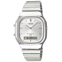 Casio Vintage AQ-240E-7ADR Unisex Watch 36mm Silver Case Silver Dial Casio Vintage AQ-240E-7ADR Unisex Watch 36mm Silver Case Silver Dial