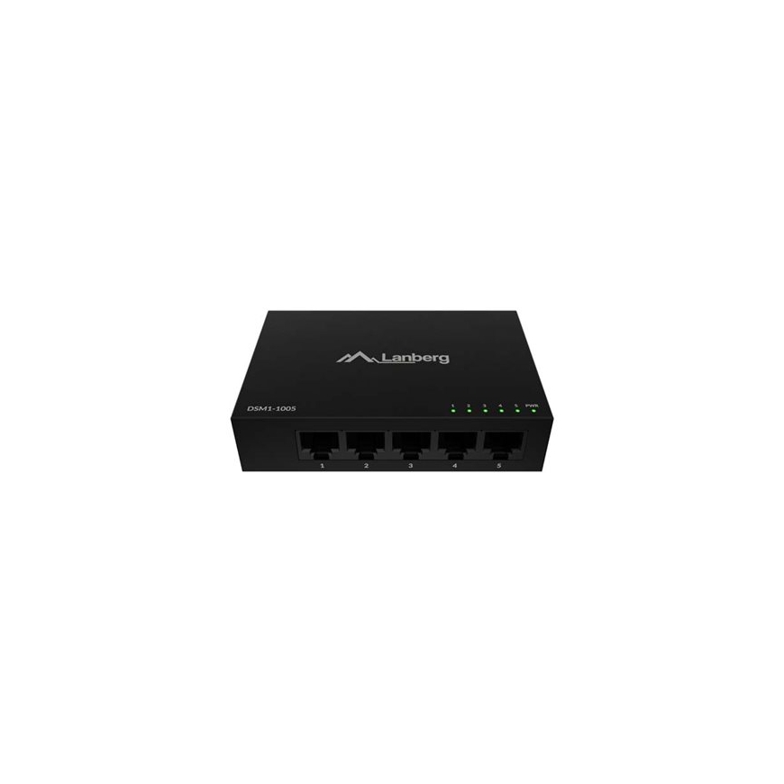 Lanberg Switch 5x1GB/s Unmanagment Gigabit Ethernet Desktop 12V – 2