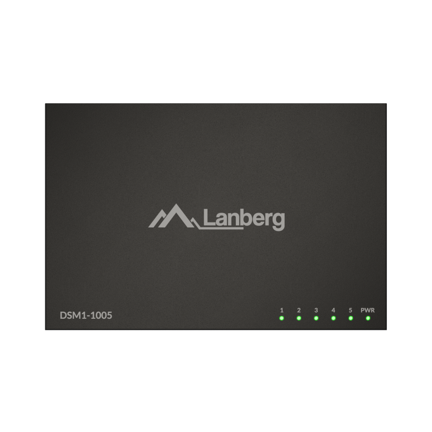 Lanberg Switch 5x1GB/s Unmanagment Gigabit Ethernet Desktop 12V – 5
