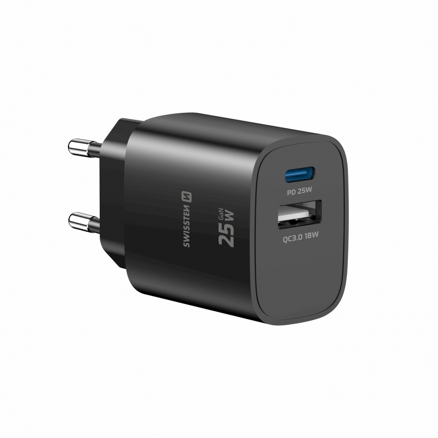 Swissten Travel Tīkla Lādētājs Edge GaN