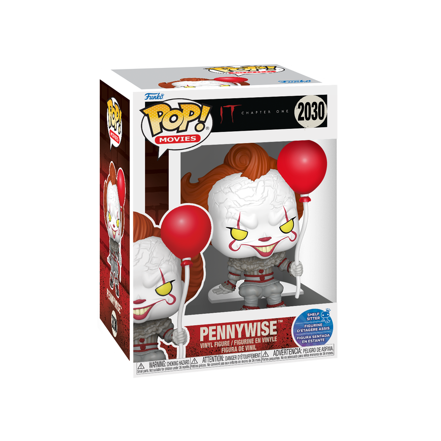 FUNKO POP! Vinilinė figūrėlė: IT - Pennywise with Balloon (Shelf Sitter)