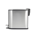 Beldray LA036683SSPEU7 Slimline D-Shaped Pedal Bin 5-Litre, Silver