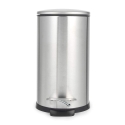 Beldray LA036683SSPEU7 Slimline D-Shaped Pedal Bin 5-Litre, Silver