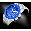 Giewont Men's Chronograph Sapphire Watch / silver/blue