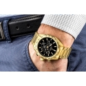 Giewont Men’s Chronograph Sapphire Watch / gold/black