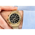 Giewont Men’s Chronograph Sapphire Watch / gold/black