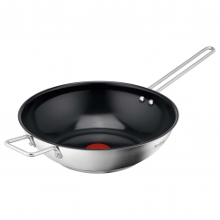 Tefal Nordica wokkipannu 28 cm, keraaminen/ruostumaton teräs