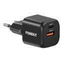 FoneKit Mini 20 W, USB-C + USB-A, musta FoneKit Mini 20 W, USB-C + USB-A, musta