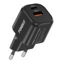 FoneKit Mini 20 W, USB-C + USB-A, musta FoneKit Mini 20 W, USB-C + USB-A, musta