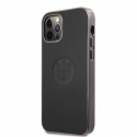 Apple iPhone 12/12 Pro 6.1' Signature Leather Embossed Logo Hard Case Black Apple iPhone 12/12 Pro 6.1' Signature Leather Embossed Logo Hard Case Black