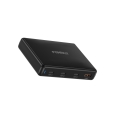 FoneKit GaN PD 140 W verkkovirtalaturi, 3 x USB-C + 1 x USB-A, musta FoneKit GaN PD 140 W verkkovirtalaturi, 3 x USB-C + 1 x USB-A, musta
