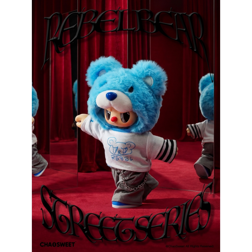 REBEL BEAR Pehmolelu Street, 18 cm – 3