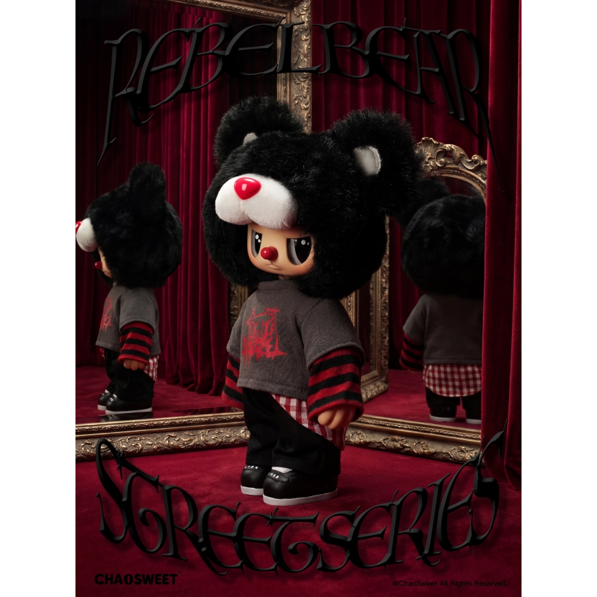 REBEL BEAR Pehmolelu Street, 18 cm – 4