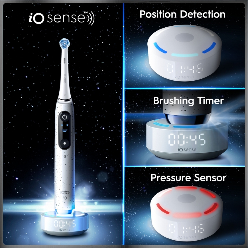 Oral-B iO10 sähköhammasharja, valkoinen + lataava matkakotelo – 2