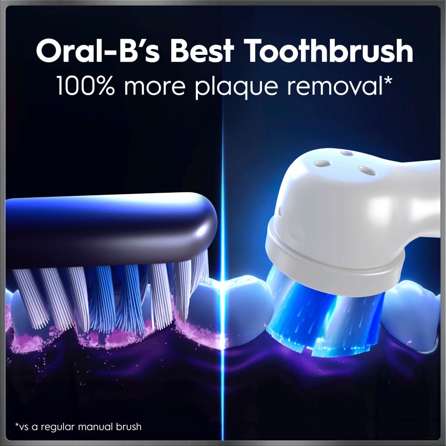 Oral-B iO10 sähköhammasharja, valkoinen + lataava matkakotelo – 4