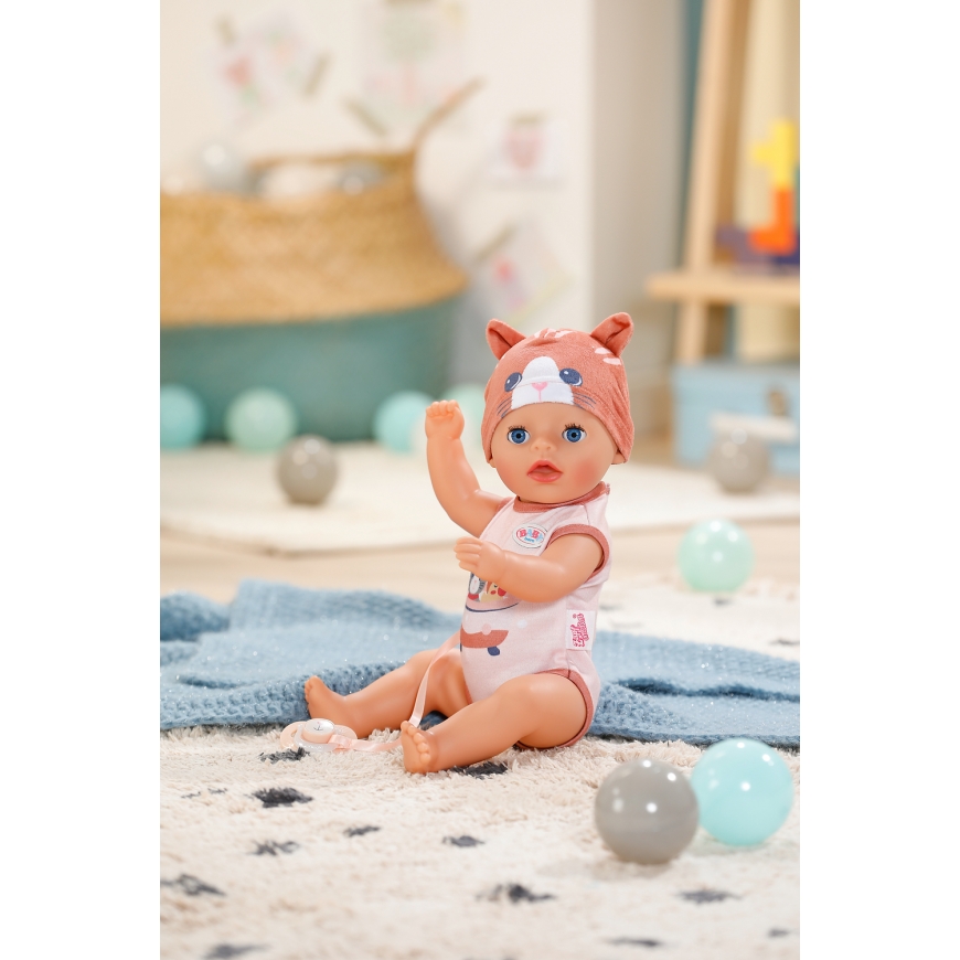 BABY BORN Nukke Lena kissapuvussa, 36 cm – 3