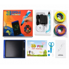 Melt 3D Pen Kit Box Complete Set For 3D Printing Pen, 3D PEN-7-1 Set with Stencils 5m x 20 Colors Green
