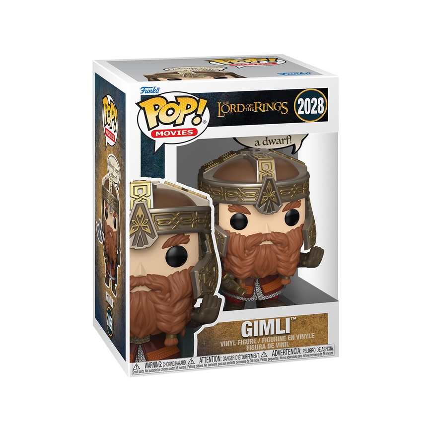 FUNKO POP! Vinilinė figūrėlė: Lord of the Rings - Gimli (Nobody Tosses a Dwarf)