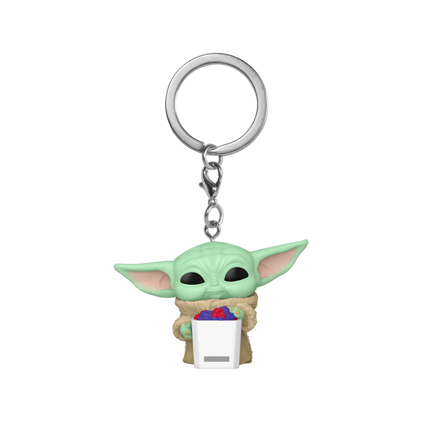 FUNKO POP! Raktų pakabutis: Mandalorian & Grogu - Grogu with Snack – 2