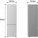 LG GBBS525CPY jääkaappipakastin, teräs, 2 m LG GBBS525CPY jääkaappipakastin, teräs, 2 m