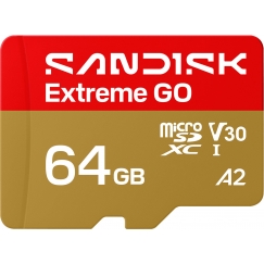 SanDisk 64 Gt Extreme GO UHS-I U3 V30 microSDXC muistikortti