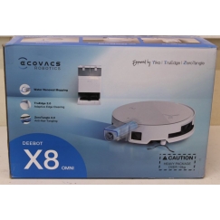 SALE OUT. DEEBOT X8 OMNI Vacuum cleaner, Robot, Wet&Dry, 18000Pa, TruEdge 2.0, AIVI 3D 3.0, YIKO-GPT, White+Auto-empty station |