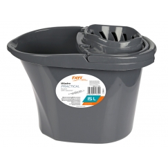 Practical bucket with wringer 15 l GREY, 42 x 28 x 30, 71334, Si