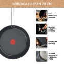 Tefal Nordica paistinpannu 28 cm, keraaminen/ruostumaton teräs Tefal Nordica paistinpannu 28 cm, keraaminen/ruostumaton teräs