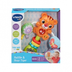 VTECH interaktīvais grabulis “Rūcošais tīģeris” (angļu valodā)