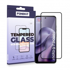 FoneKit Full Cover panssarilasi, Motorola Moto G17 Power