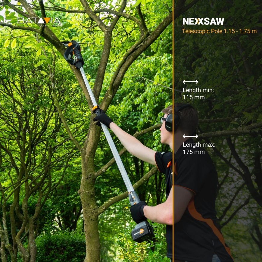 Batavia B.V. 18V Telescopic Pole 1.15-1.75m for 18V Nexxsaw and – 3
