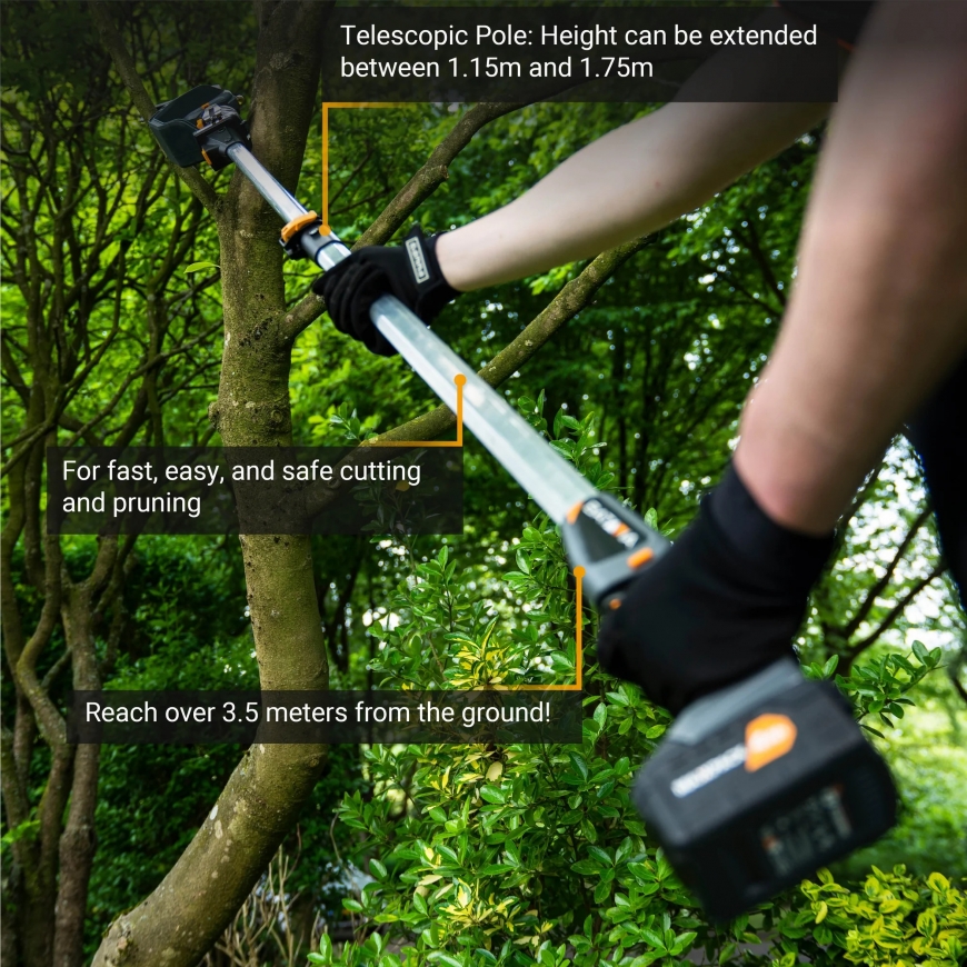 Batavia B.V. 18V Telescopic Pole 1.15-1.75m for 18V Nexxsaw and – 5