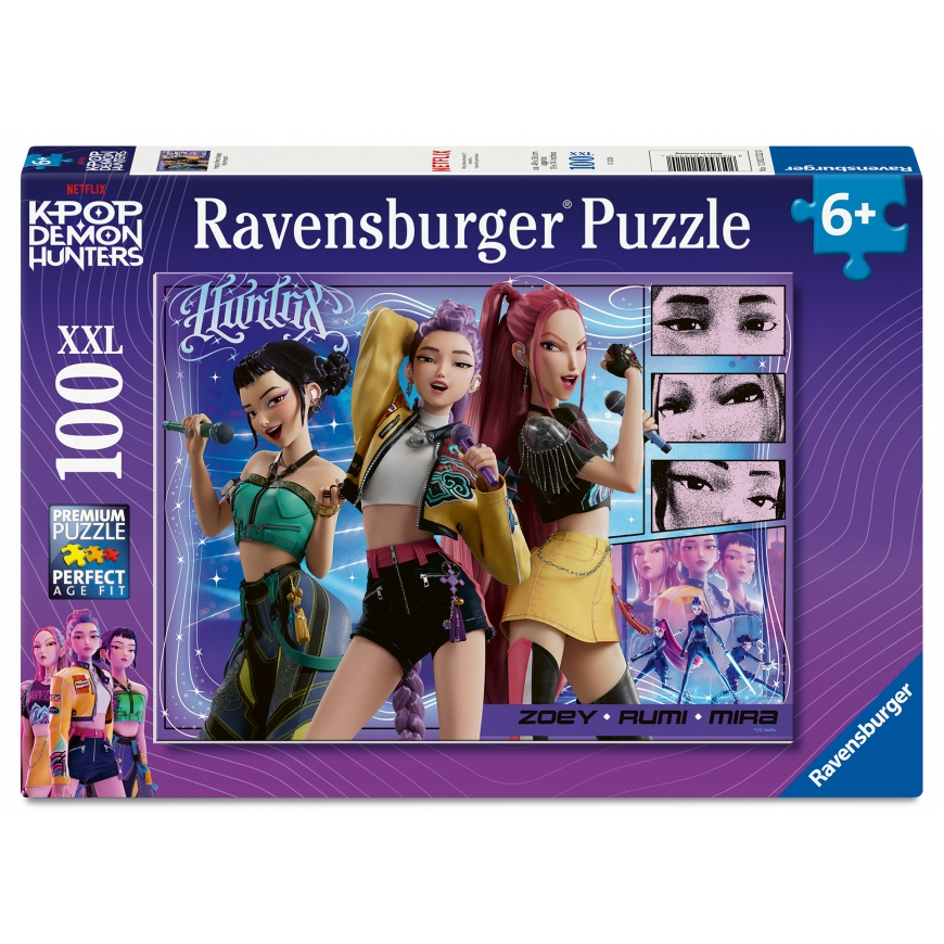 Ravensburger pusle 100 tk KPop Demon Hunters: õnnelikud fännid, õnnelik Honmoon!