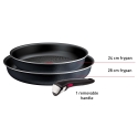 Tefal Ingenio So Light paistinpannusetti, 3-osainen, harmaa Tefal Ingenio So Light paistinpannusetti, 3-osainen, harmaa