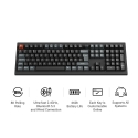 Keychron V6 Ultra 100% 8K Tri-Mode K POM Brown langaton mekaaninen näppäimistö, musta Keychron V6 Ultra 100% 8K Tri-Mode K POM Brown langaton mekaaninen näppäimistö, musta