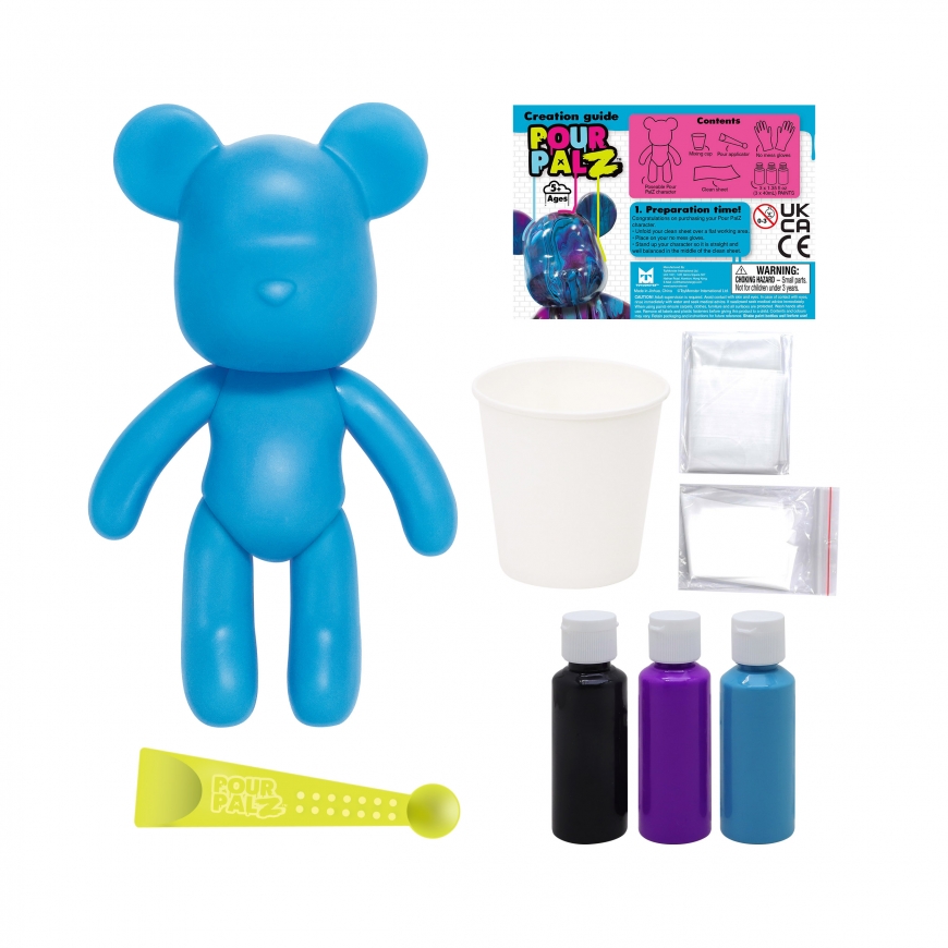 Pour Palz DIY krāsojamais lācis – Neons – 5